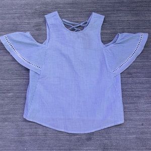 “New Look” Striped Off The Shoulder Top